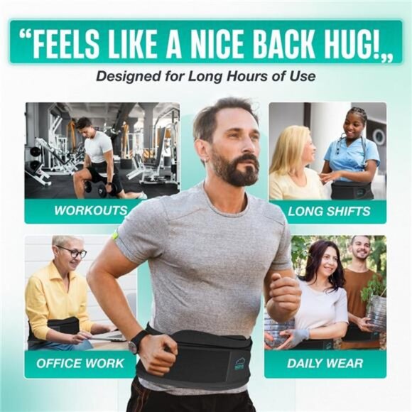 Modvel Back Brace for Women and Men - Backbrace Lower Back Support Brace Belt - Picture 2 of 7